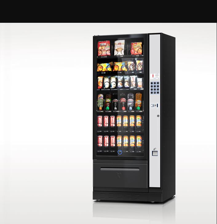 RHEAVENDORS vous présente le distributeur automatique à spiral confiserie, free standing, sachet, bo...