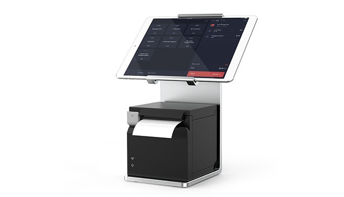 Aluminum POS Stand • Aluminum alloy material • Flip back and forth 145 degrees，supports landscape or...