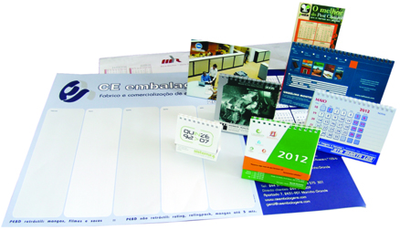 Impressão offset de calendários