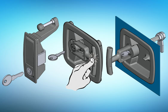 The EMKA range of flush compression latches and handles increase safety by not having external proje...