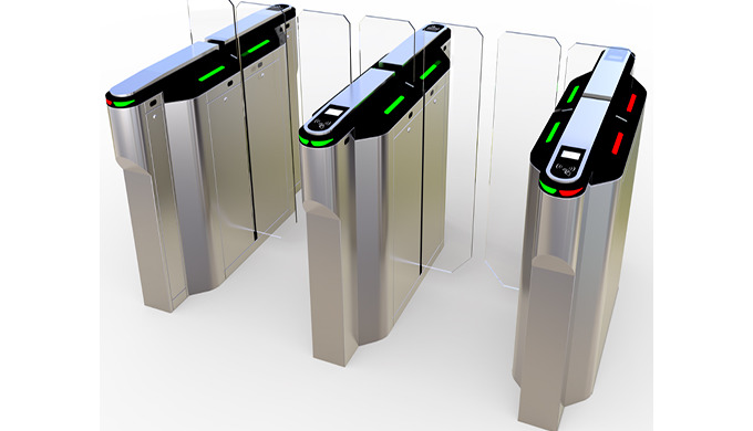 Sliding gate optical turnstile JDPYZ-10 is an effecient contactless crowd control solution for upsca...