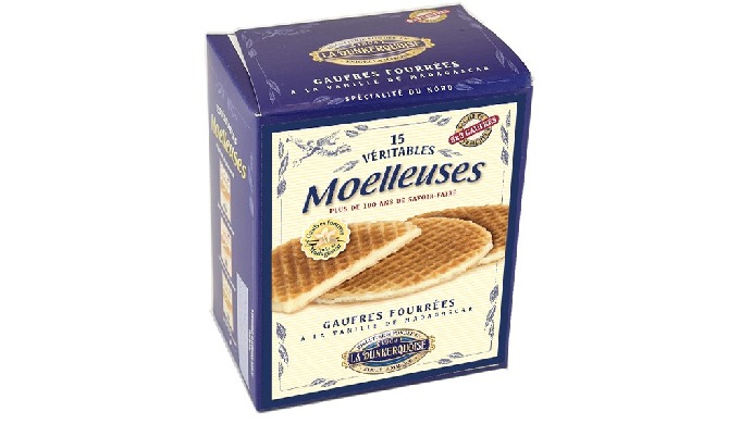 Etui de5 sachets fraîcheur de 3 gaufres fourrées. Petits sachets idéal à glisser dans le cartable, o...