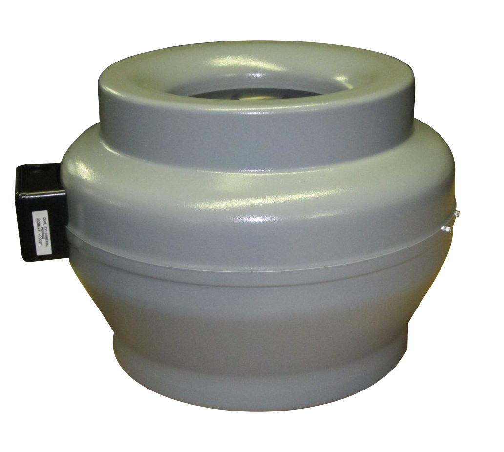 Ventilateur centrifuge intégré en gaine, flux d'air aspiration-refoulement rectiligne, équipé d'une ...