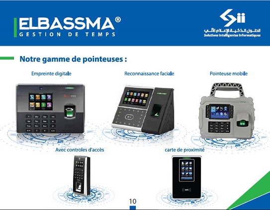 S2I Algérie direction Ouest - Oran , vous propose un haut gamme des pointeuses biometriques ou des t...