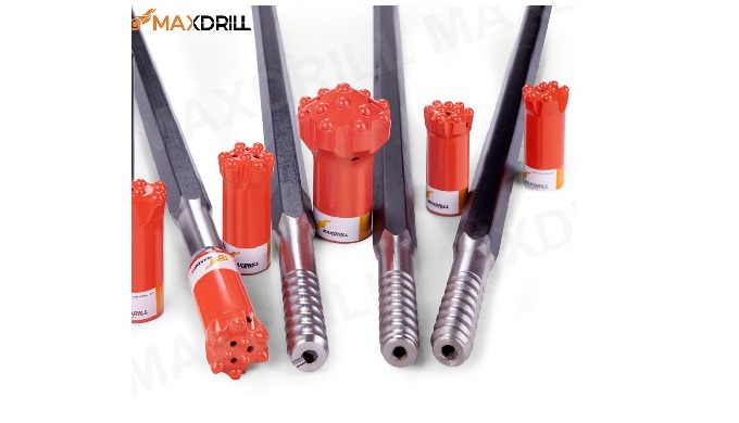 —MAXDRILL Drifting Drill Rod/ Extension Rod Extension rods, there are R22, R25, R28, R32, R38, T38, ...