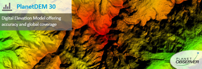 PlanetObserver propose PlanetDEM 30, un Modèle Numérique de Terrain (MNT) c...