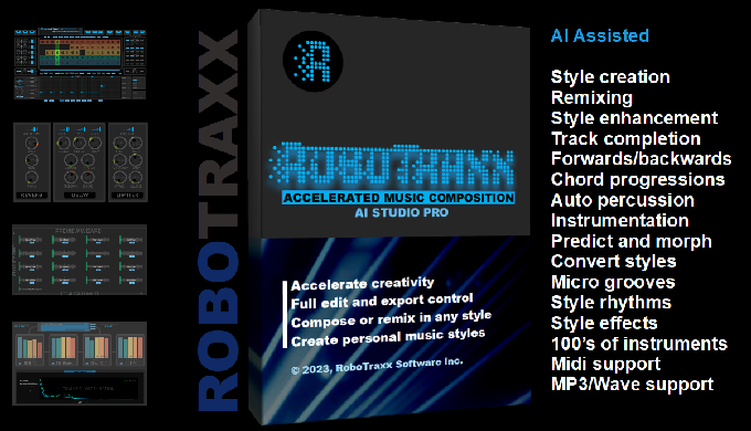 RoboTraxx AI Music Studio Pro