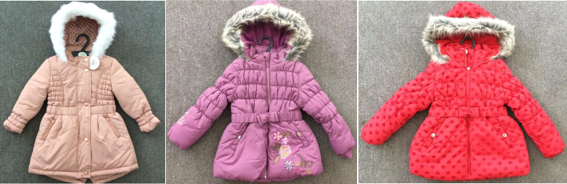 BHS UK market branded stocklot on sales, 29,650pcs Girls Padded Coats with fur hoodie TC3-378 BHS al...