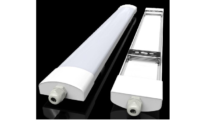 IP65 LED Linear Light Materials:ABS Plastic Shell+PC Cover+IP65 End Caps PC Cover: Transparent / Mil...