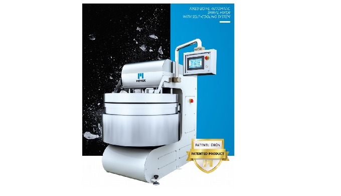 REMOVABLE BOWL AUTOMATIC SPIRAL MIXER WITH THE COOLING UNIT
