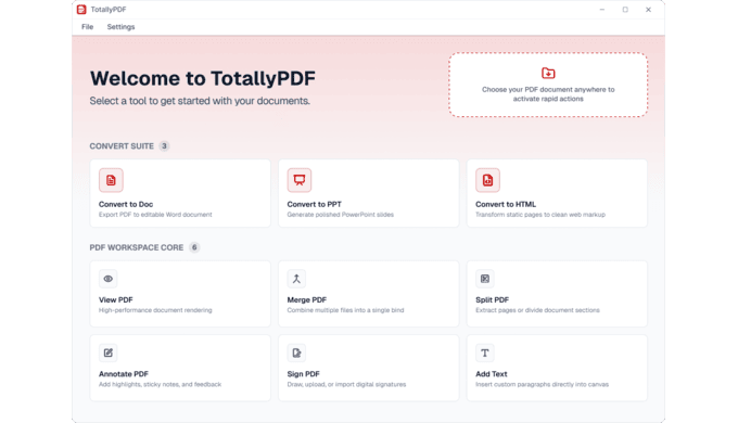 TotallyPDF is document management software designed to help users efficient...