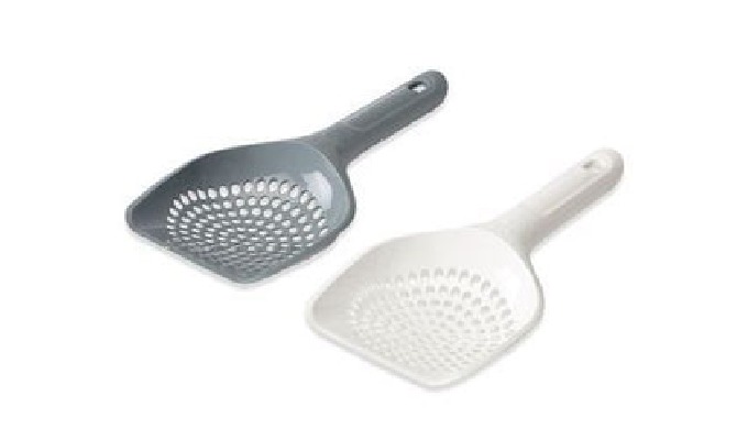 Modern shaped cat litter scoop. Suitable for fine clumping cat litter. With the help of Micro you ca...