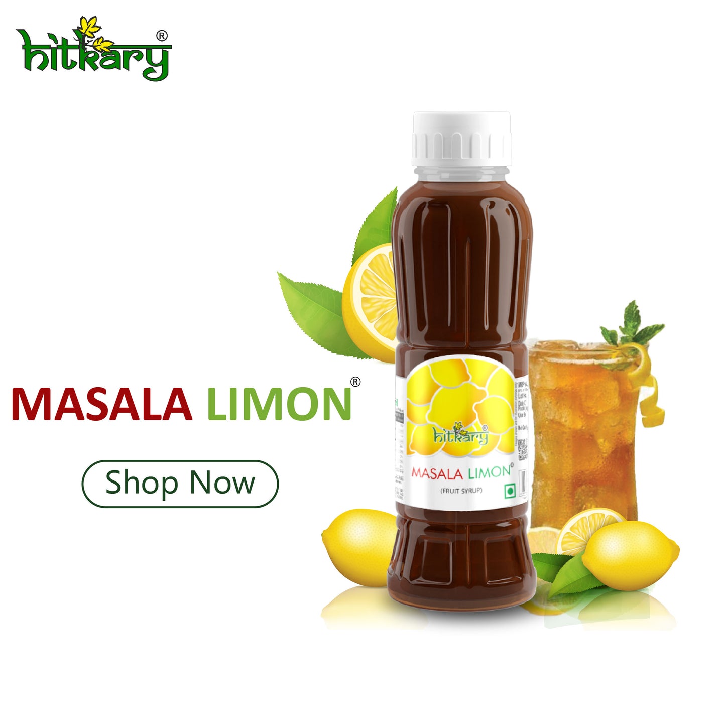 Beat the heat with Hitkary Masala Limon, a traditional and refreshing drink concentrate perfect for ...