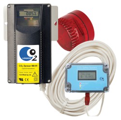 Calectros CO2 Övervakningssystem för fast installation säljs via LogiCO2. Utrustning som lagrar och ...