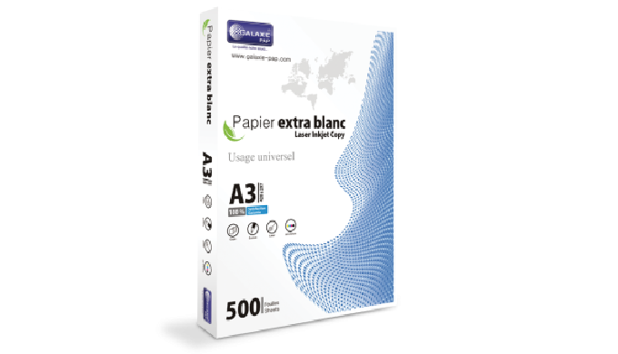 le papier extra blanc A3 de Galaxie Pap répondra à vos attentes en termes de qualité et de performan...