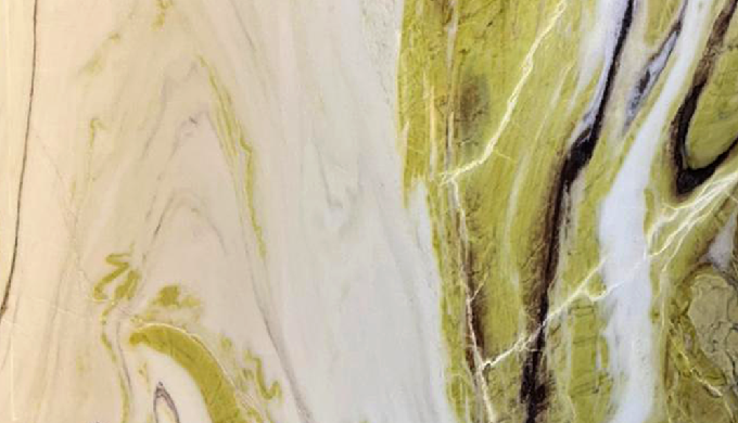 Panda Green Wave Marble