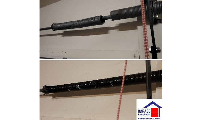 We replace a broken spring to one of our customers within the same day