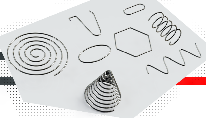 2D & 3D Drahtbiegeteile bis hin zu komplexen Baugruppen und Draht-Fertigprodukten.