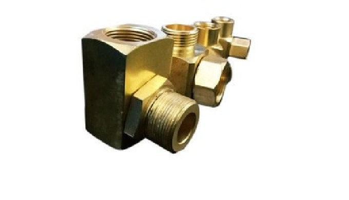 Brass Brass Elbow Adapter, Brass Hexa Nut, Brass Nipple.