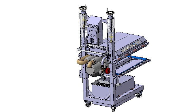 Autonomes reinigen des F&ouml;rderbandes