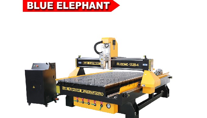 Blue Elephant 1325 4 axis wood carving cnc router with high