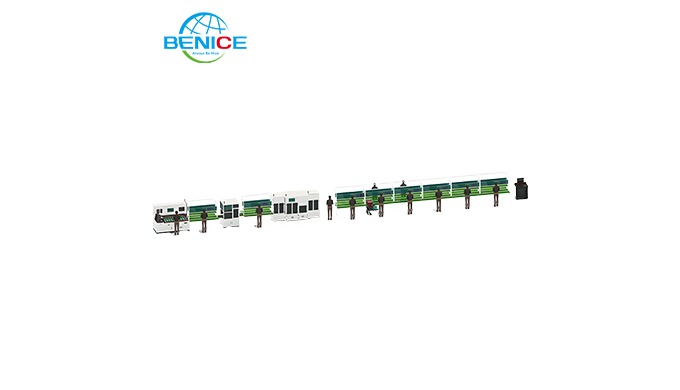 SUMMARIZE: This large cylinder assembly line includes: manual loading, sorting and code scanning mac...