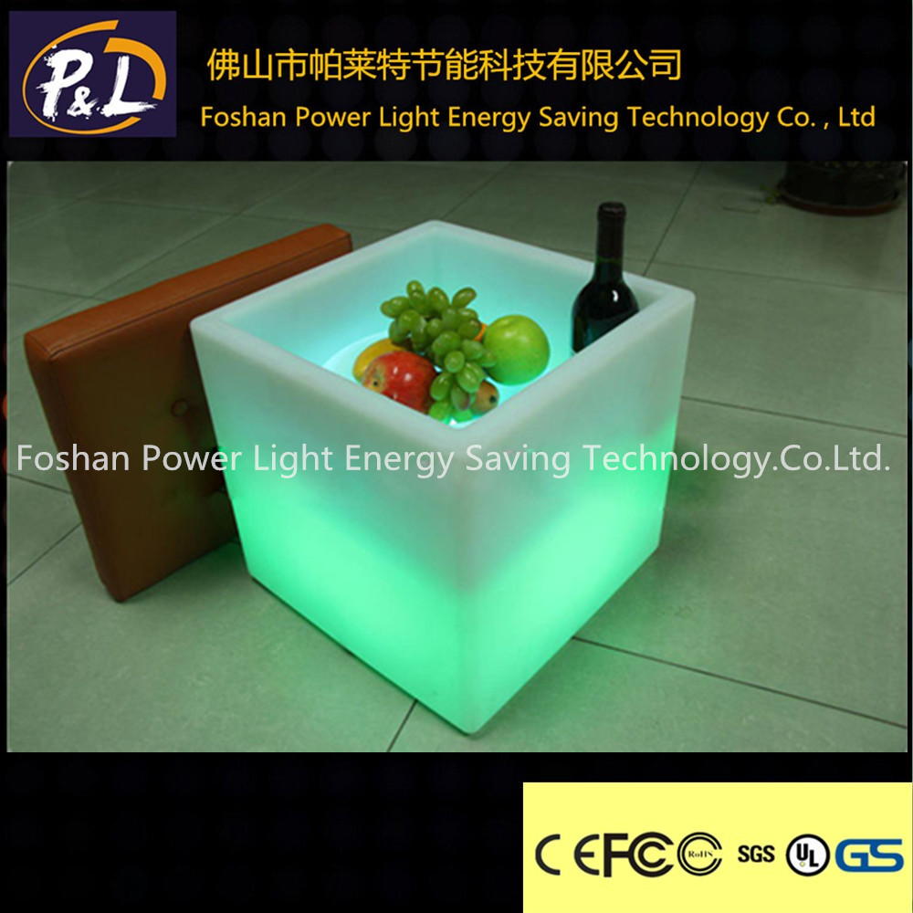 Product description: 1. Material: PE 2. Size:40X40X40cm 3. Can be changed in 16 colors 4. With remot...