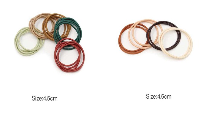 A set of durable and stretchy hair elastic bands. Available in various colors and designs, they prov...