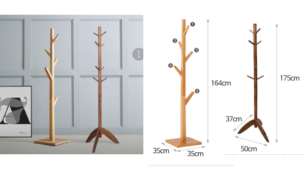 Coat-hangers, wooden