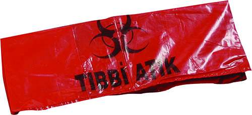 Tıbbi atık torbaları geri dönüşüm hammaddeden, isteğe göre HDPE ve LDPE'den de üretilmektedir. Madic...