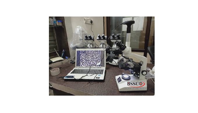 Specification:- A standard Coaxial Microscope complete with specially designed digital colored 2.0 M...