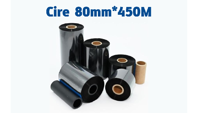 CIRE STANDARD - 80X450M - RUBAN TRANSFERT THERMIQUE 
