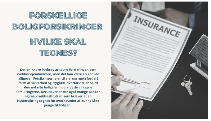 Som du måske ved, er der ikke et lovkrav at tegne forsikringer, som beskytter ejendommen, men det ka...
