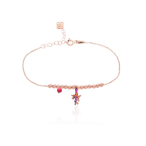 925 Ayar Gümüş ; Maden Rengi: Rose ; Ağırlık: 1.9 gr ; Krem, Parfüm, Alkol, Çamaşır Suyu Gibi Maddel...