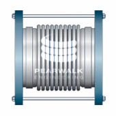 Expansion joints with tie bars to restrain the pressure thrust and permit limited lateral deflection...