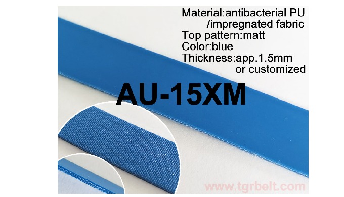 High Quality Food Grade Antibacterial PU Conveyor Belt AU-15XM Tiger(Fujian) variety of products are...