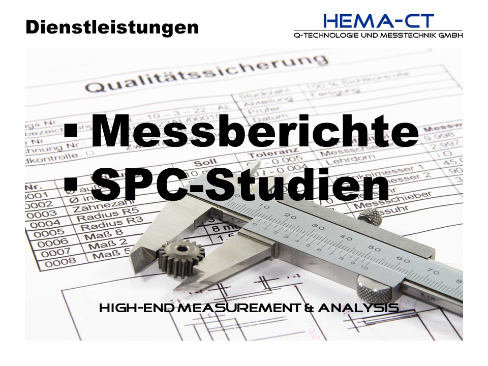 Auf der Basis der durchgeführten Mass-, Form-, und Lagemessungen werten wir Ihre Bauteile aus und bi...