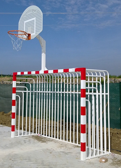 Porterias de Balonmano, Futsal y mixtas de aluminio y metálocas con sus accesorios.
