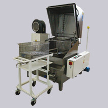 Machines for degreasing metal parts and components