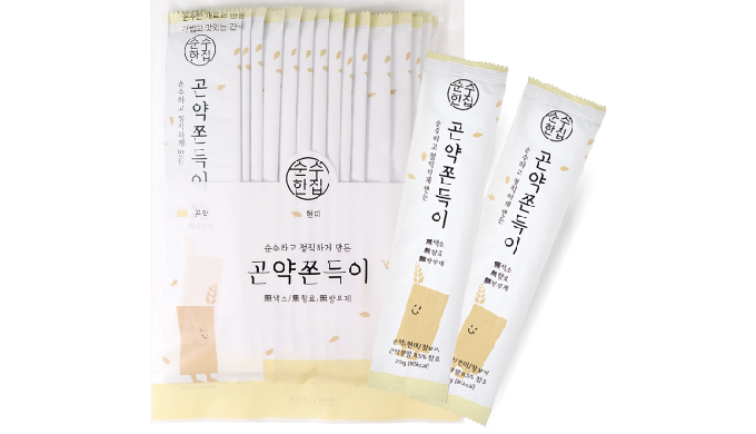 We used konjac, a low-calorie diet ingredient, and 100% domestic super grain brown rice & chalbo...