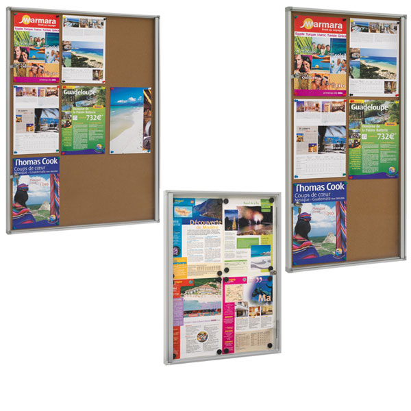 VITRINES D'AFFICHAGE INTÉRIEUR EXTRA-PLATES