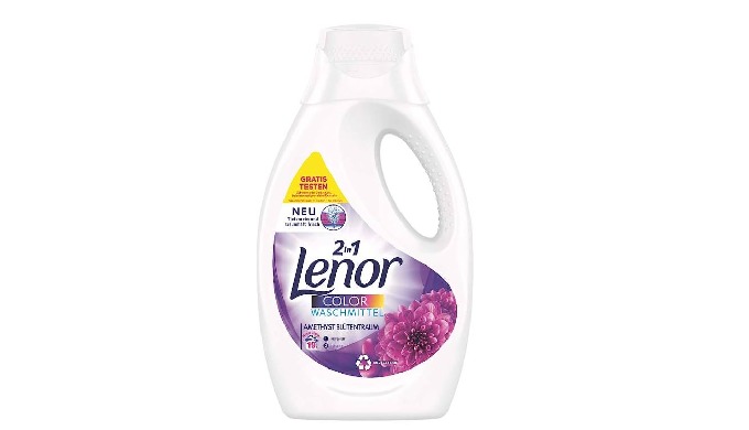 Przedstaw swoim klientom ofertę wysokiej jakości płynnych detergentów do prania Lenor. W wariantach ...