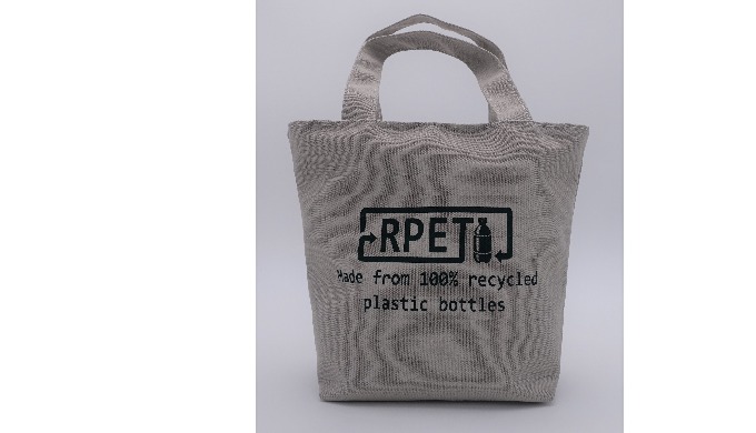 Material: 100% Recycled RPET Print: Up to full color process (CMYK) Size: Custom size QTY: Small qua...