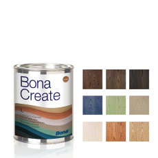 Bona Pure Colour Slitstark vattenburen PUR-baserad tvåkomponentsfärg för renovering av halvhårda gol...