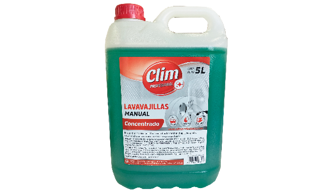 Detergente espumante neutro concentrado para el lavado manual de vajillas y utensilios de cocina. Ca...