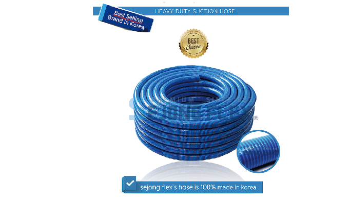 Purpose : For light industry/ industrial etc The features of Heavy Duty Suction Hose (Blue) 1. It is...