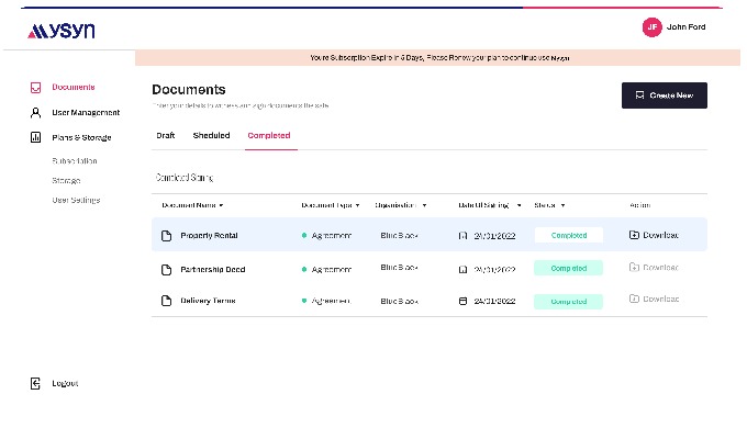 MySyn is a cutting-edge digital portal offering a unique e-signature solution. Combining blockchain ...
