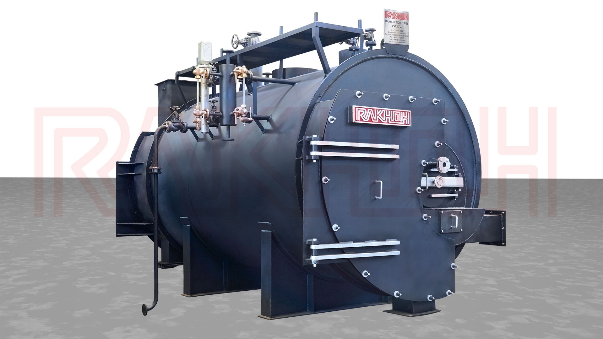 Rakhoh offers biomass-fired steam-boiler configurations for process industr...