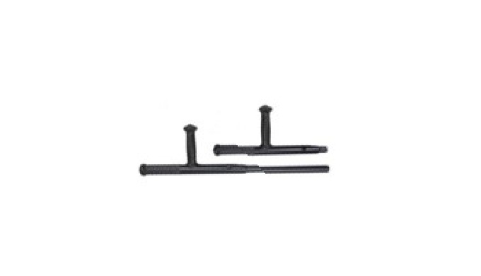 #Product Description Aircraft aluminum tonfa/police baton with rubber grip ...
