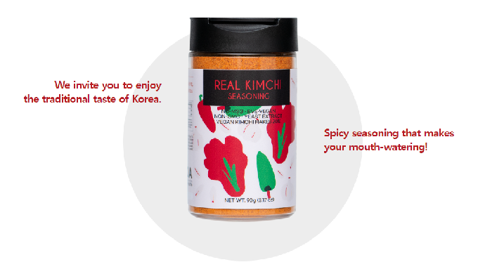 We introduce you to REAL KIMCHI SEASONING with the original taste of KIMCHI. REAL KIMCHI SEASONING c...